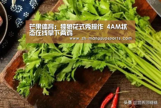 芒果体育:独狼花式秀操作 4AM状态在线拿下两鸡(图1) 芒果体育